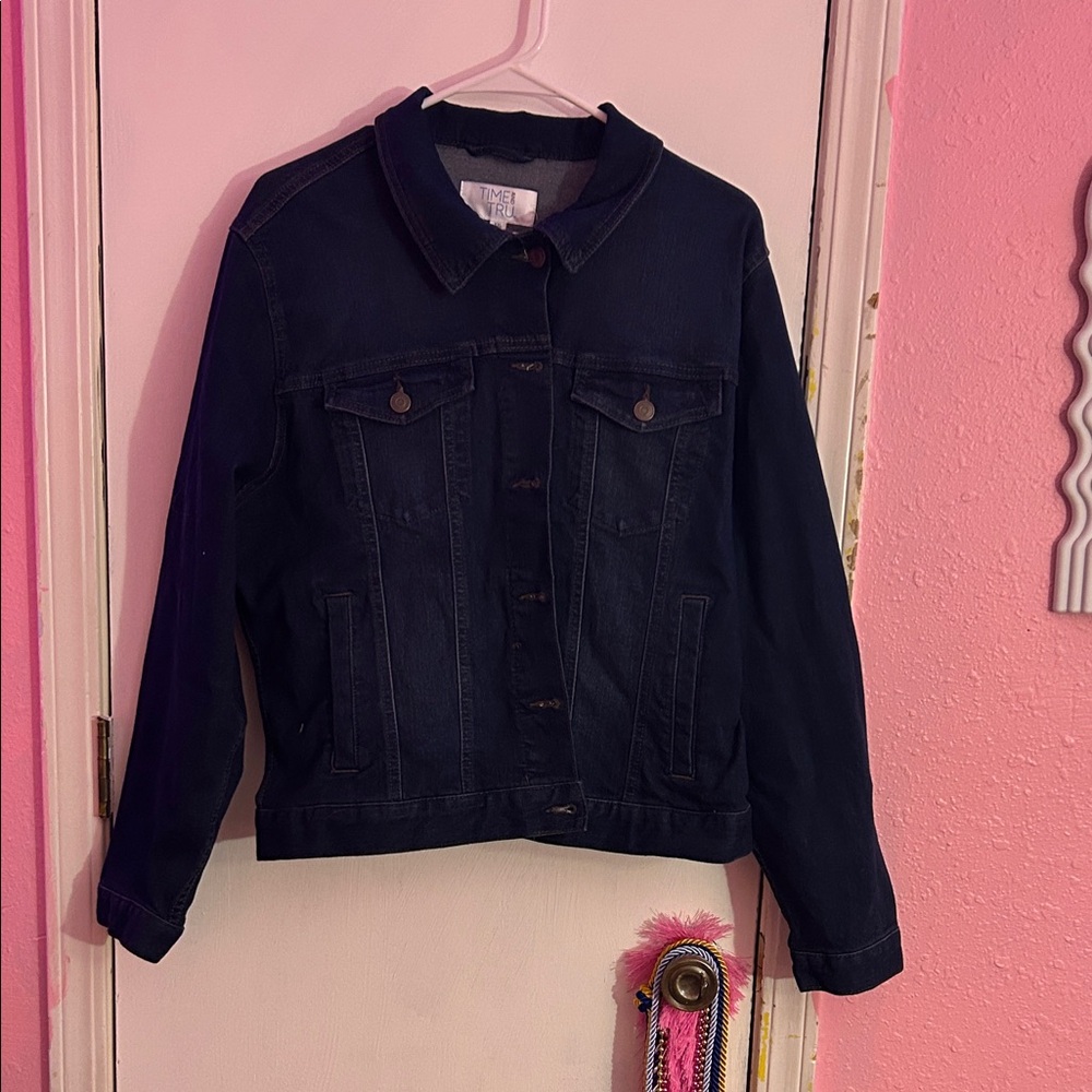 Time and Tru Deep Blue Denim Jacket